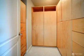 Two, beautiful, large walk-in closest in the primary.