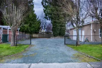 Front Gate Area into property