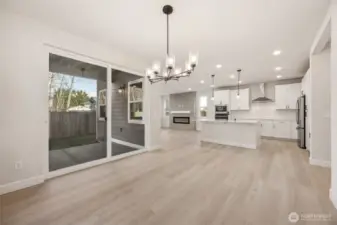 Dining Looking back at Covered Patio and Kitchen