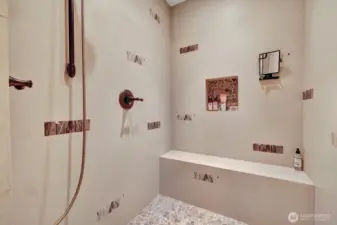 Primary shower.