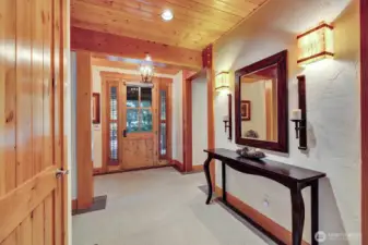 Spacious warm entry.