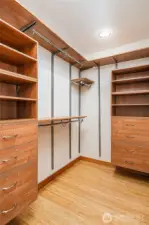 Walk-in closet.