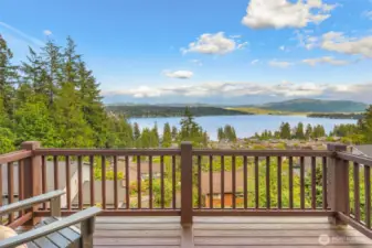 Deck off the Primary bedroom offers such a lovely place to start your day.