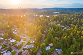This view shows how close we are to Bellevue.
