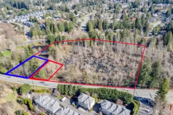 4762 Issaq- Pine Lk Rd is LOT B, it is outlined in Blue..  Lot A , is outlined in Red