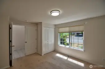 This bedroom would also make a great office!