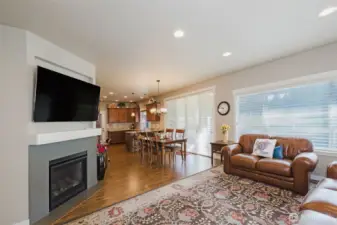 Gas fireplace in livingroom