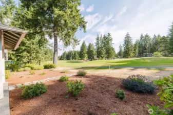 Backyard with view of 14th hole