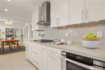 Entertaining is a dream with the great flow of the kitchen, dining room and living room. Enjoy view from the kitchen!