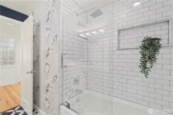 Updated upstairs bathroom in the main house