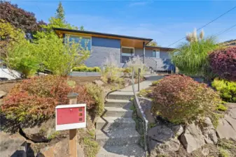 The house is set up off the street; it feels really private and secure and maximizes the view.