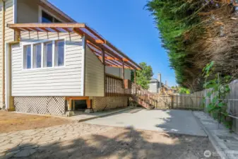 Covered Deck from the Side
