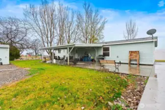Covered back patio