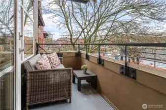 Step outside to your private balcony for a quiet moment with your morning coffee as the city comes to life around you.