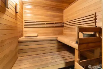 Soak your troubles away in the hot tub then sweat it all out in the sauna - you basically have a spa right at home!