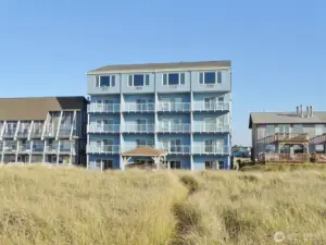 Rear view of the building backing the Dunes Area.