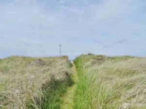 View of the path to the Beach (taken in 2022).