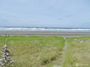View of the path to the Beach (taken in 2022).
