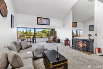 Looking into the home from the entry.