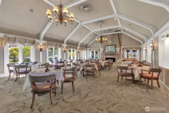 Dining room.  Multiple rooms in addition to this room, including a bar and outside seating.