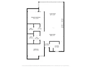 Floor plan of unit.