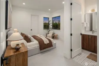 Spacious main floor guest suite