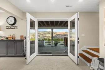 The lower level has a separate entry and has been used for multi genreational living.