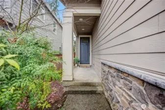 Private Covered Front Entry