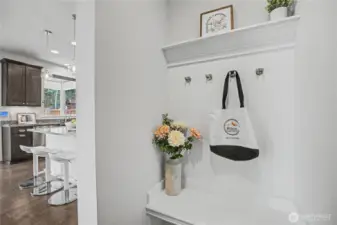 Mudroom off Garage