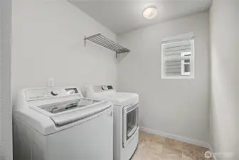 Upstairs Laundry Room (utility sink ready)