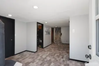 3/4 bathroom in basement.