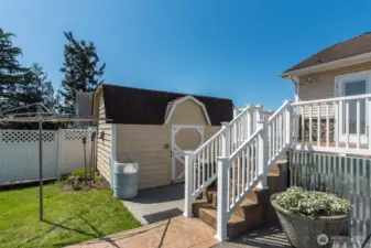 Large garden shed.