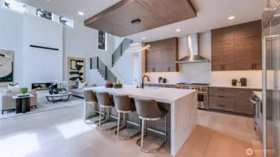 Open-concept Main Floor means you won't miss a beat when hosting! (Model Home photo)