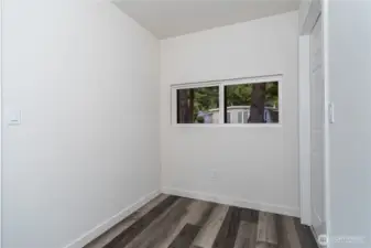 Walk-in closet or office space