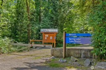 Trail head walking distance from home.
