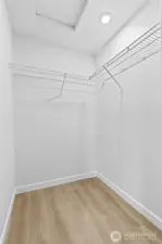 Primary walk in closet