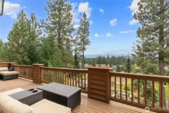 Some of the best views in the neighborhood are enjoyed from this deck.