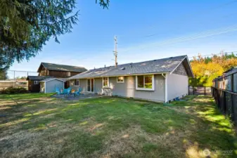 Garden areas are ample on the side of the home and in the back yard. Sunspots are available in summer months and various hours of the day.