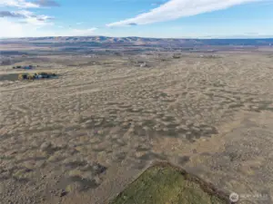 Photo is looking from southeast corner, which is above the green triangle, toward the northwest.
