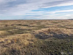 Ground photo is from the north looking south.