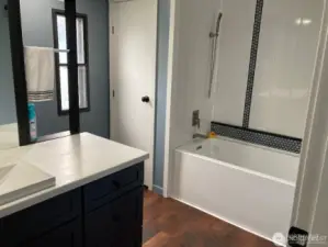Primary bath with full size tub