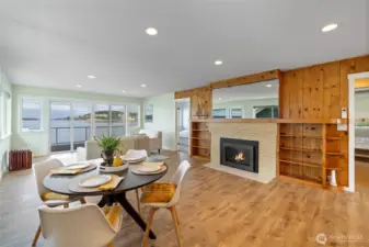 Open layout offers views from the kitchen, dining room and living room!