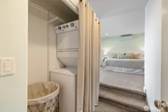Laundry closet between 2 main floor Suites.
