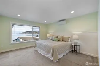 Primary bedroom with a view.
