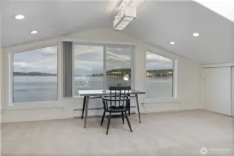 The office boasts the same unobstructed views!