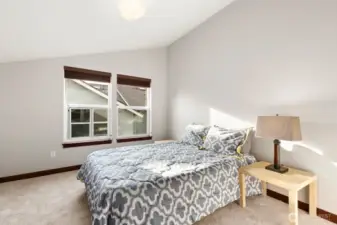 2nd bedroom on top floor faces west