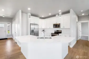 Large island with seating