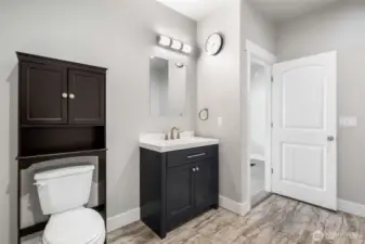 Big hall bathroom.