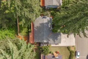 Surrounding by trees that keep it cool even during the warm summers.