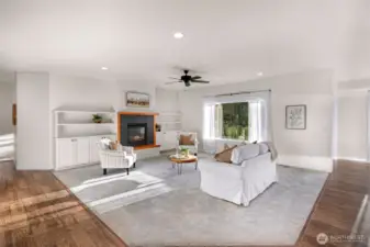 Living Room with built-ins